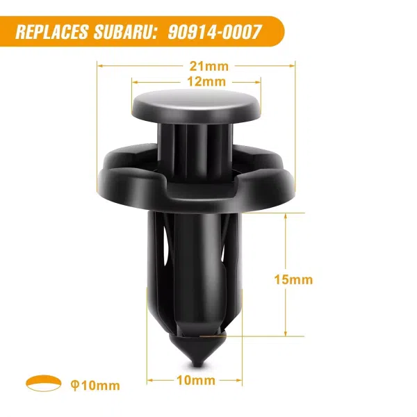 C0415 100Pcs Car Push Retainer Retainer Fasteners Rivets Bumper Clips 90914-0007 90913-0067 90914-0051 Auto Fastener & Clip