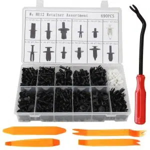 C0138 690Pcs Auto Fastener Clip Car Retainer Kit Door Trim Panel Clips Ford Chrysler Toyota Camry Nissan Mazda Plastic