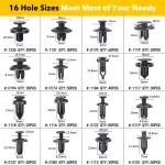 C0297 645Pcs Auto Fastener Clip Kit Car Retainer Plastic Fasteners Push Trim Clips Pin Rivet Bumper Condition New Wholesale