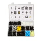 C0601 418Pcs Plastic Push Pin Fasteners New Fender Bumper Rivet Screwdriver for Car Body Automotive Parts