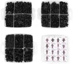 C0529 645Pcs Car  Fender Rivet Clips and Plastic Fastener Kits Fender  Clips 16 Most Popular Sizes Automotive PIN RIVET Kits