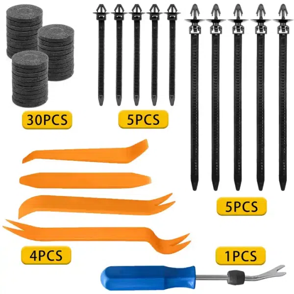 C0887 845pcs Auto Fastener & Clip Plastic Fastener Kit Mudguard Rivet Clip -Push Retainer with Fastener Remover