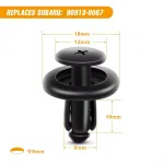 C0415 100Pcs Car Push Retainer Retainer Fasteners Rivets Bumper Clips 90914-0007 90913-0067 90914-0051 Auto Fastener & Clip