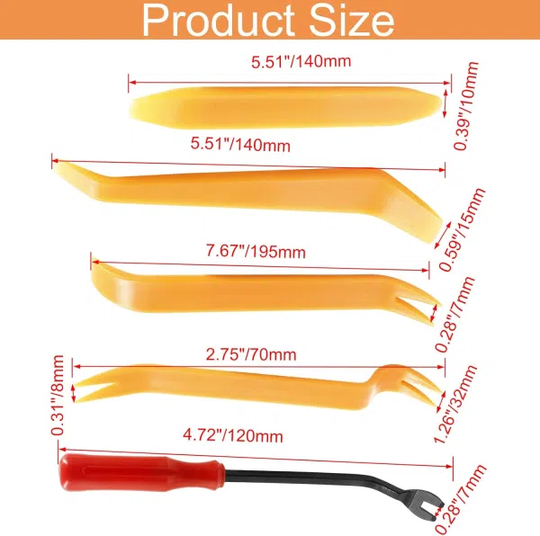 C0414 Set of Repair and Disassembly Tool Car Modification Kit Plastic Trim Panel Instrument Panel  Tool Buckle Driver Pry Plate