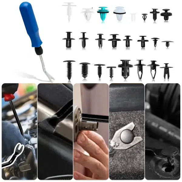 C0370 821Pcs Universal Car Clips Kit Plastic High Quality Car Bumper Fasteners Auto Clips Automotive Push Pin