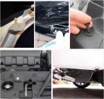 C0602 390pcs GRC-34 Push Bumper Fastener Automotive Fastener Clip Hybrid Body Push Bumper Door Trim Panel Auto Clip