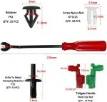 C0015 425Pcs  Auto Clips Car Body Retainer Assortment Clips Set Tailgate Handle Rod Clip Retainer Auto Push Rivets