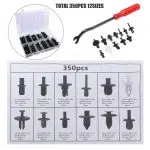 C0012 350Pcs Auto Retainer Clips Universal Car Body Plastic Push-holder Screwdriver Accessories Nylon Material Faster Repair
