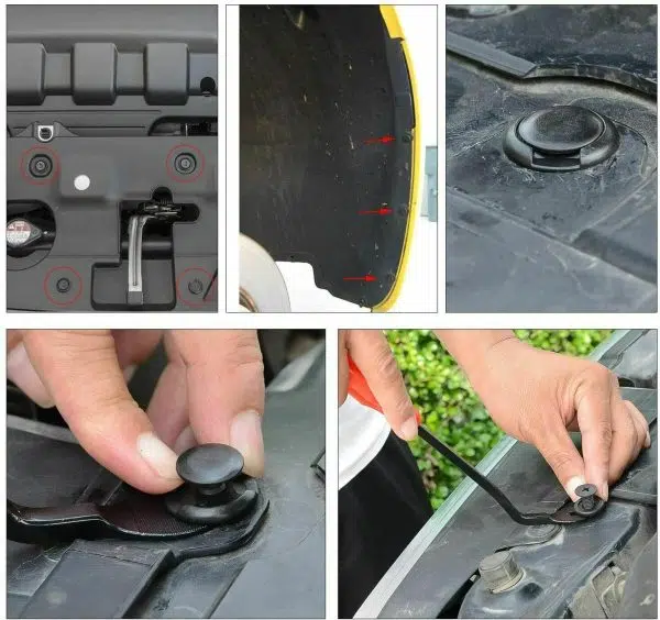 C0006 421Pcs Car Clips Body Trim Clips Retainer Bumper Clips Rivets Screw Panel Push Retainers Set Bumper Fastener
