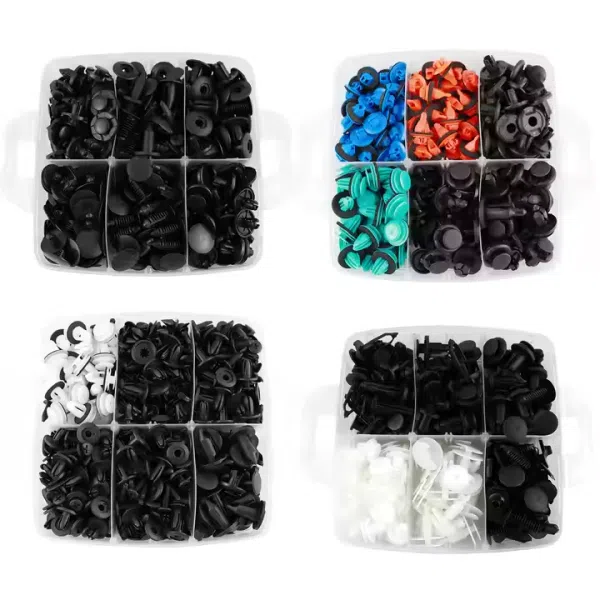 1001Pcs Car Push Retainer Clips 30 Sizes Fasteners Automotive Plastic Clips Auto Push Pin Rivets Set with Blue Fastener Remover