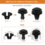 1001Pcs Car Bumper Clips Shield Retainer Clips Plastic Rivets Automotive Push Pins Assortment Xmas Tree Fasteners Kit