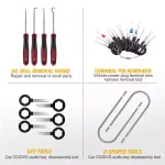 102Pcs Trim Removal Tool Set Panel Fastener Clips Removal Automotive Plastic Upholstery Pliers Removal Install Car Tool