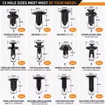 102Pcs Trim Removal Tool Set Panel Fastener Clips Removal Automotive Plastic Upholstery Pliers Removal Install Car Tool