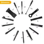 102Pcs Trim Removal Tool Set Panel Fastener Clips Removal Automotive Plastic Upholstery Pliers Removal Install Car Tool