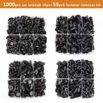 1050Pcs Car Clips Bumper Clips Shield Retainer Clips Plastic Rivets Automotive Push Pins Assortment Xmas Tree Fasteners Kit
