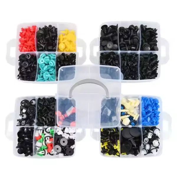 1125Pcs New Car Bumper Retainer Clips 26 Sizes Plastic Push Rivets Fastener for Fender Door Trim Panel Clip Set