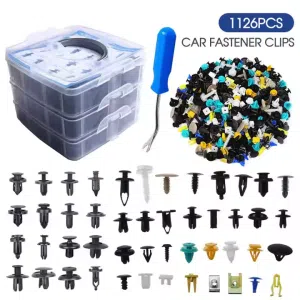 1126Pcs Car Clips Push Retainer Bumper Fastener Auto Panel Push Plastic Fastener Kit Bumper Clips