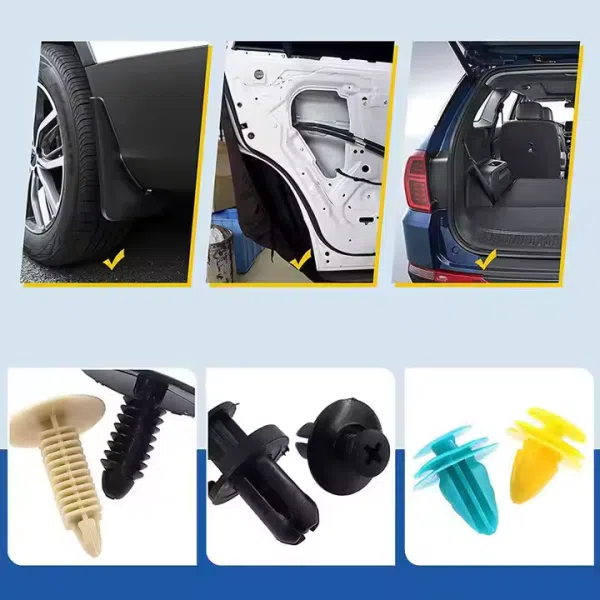 1126Pcs Car Clips Push Retainer Bumper Fastener Auto Panel Push Plastic Fastener Kit Bumper Clips