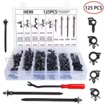 126Pcs Car Wire Harness Routing Clip Retainer Clips for Hon Da Maz Da Fo Rd Che Vrolet