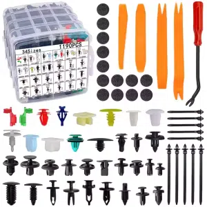 1305Pcs Auto Push Pins Car Plastic Rivets Fasteners Push Retainer Kit 34 Sizes Push Pin Rivets Set Door Trim Panel Fender Clips