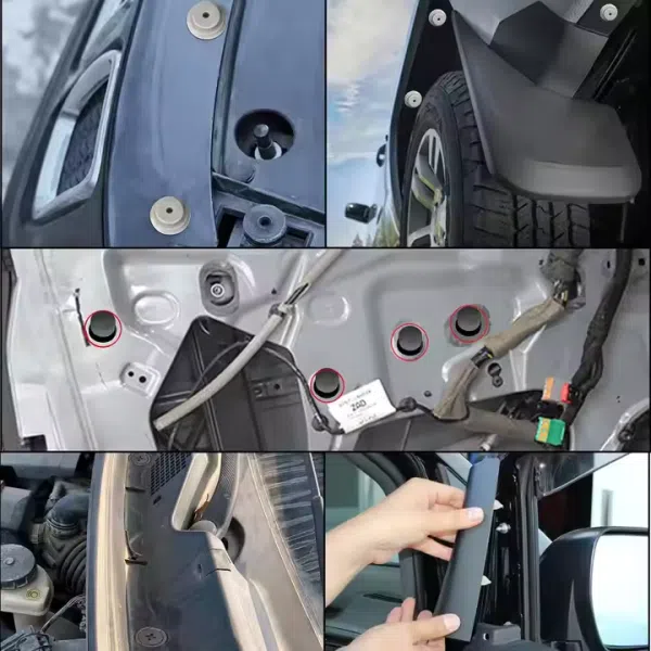 130Pcs Body Interior and Exterior Retainer Fastener Clip Rocker Moulding Clip W/Sealer for Mini Cooper 51-71-7-127-742 13-1-480
