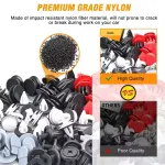 130Pcs Body Interior and Exterior Retainer Fastener Clip Rocker Moulding Clip W/Sealer for Mini Cooper 51-71-7-127-742 13-1-480