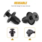 130Pcs Body Interior and Exterior Retainer Fastener Clip Rocker Moulding Clip W/Sealer for Mini Cooper 51-71-7-127-742 13-1-480