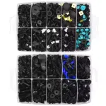 1355Pcs Car Retainer Clips Auto Body Push Fasteners Automotive Bumper Clips Matle Screw Panel Plastic Rivets with Remover Kit