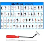 1501 Pcs Car Retainer Clips 55 Sizes Car Panel Trim Clips Kits, Auto Push Fasteners