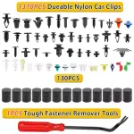 1501 Pcs Car Retainer Clips 55 Sizes Car Panel Trim Clips Kits, Auto Push Fasteners