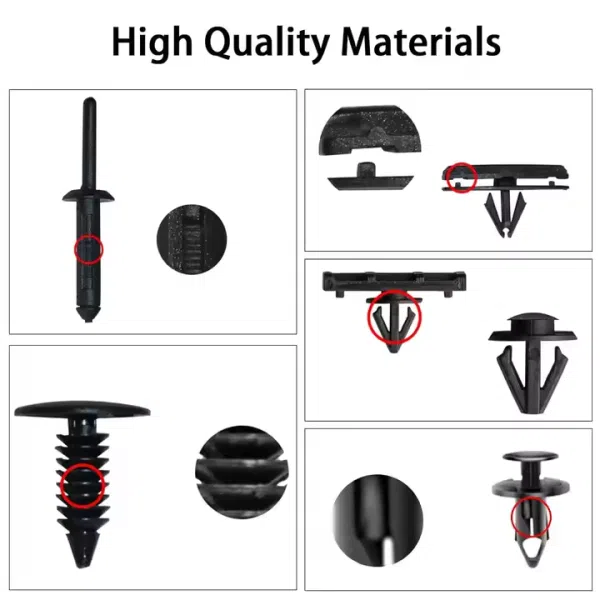 160Pcs and 1Pcs Fastener Remover Fender Flare Clips Blind Rivet Rocker Moulding Clips Bumper Shield Retainer Clip Assortment