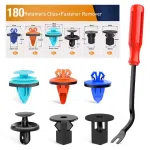 180Pcs Car Bumper Retainer Clips Bumper Fender Liner Kit for 4Runner Tacoma RAV4 Scion 75495-35010 75397-35010 90189-06065