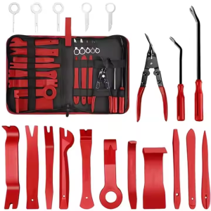 19Pcs Trim Removal Tool Set Panel Fastener Clips Removal Automotive Plastic Upholstery Pliers Removal Install Car Tool