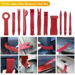 19Pcs Trim Removal Tool Set Panel Fastener Clips Removal Automotive Plastic Upholstery Pliers Removal Install Car Tool