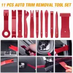 330Pcs Trim Removal Tool Push Pin Bumper Retainer Clip Set Fastener Terminal Remover Tool Adhesive Cable Clip Crowbar Kit Pliers