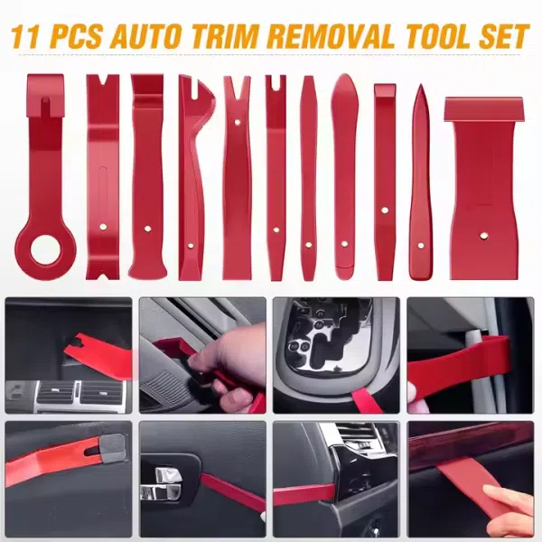 330Pcs Trim Removal Tool Push Pin Bumper Retainer Clip Set Fastener Terminal Remover Tool Adhesive Cable Clip Crowbar Kit Pliers
