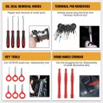 330Pcs Trim Removal Tool Push Pin Bumper Retainer Clip Set Fastener Terminal Remover Tool Adhesive Cable Clip Crowbar Kit Pliers