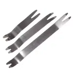 3Pcs Car stainless steel audio panel disassembly tool clip screwdriver metal pry plate pry nail tool plastic button screwdriver