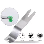 3Pcs Car stainless steel audio panel disassembly tool clip screwdriver metal pry plate pry nail tool plastic button screwdriver