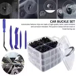 651Pcs Car Retainer Auto Fasteners Push Trim Plastic Clips Pin Rivet Bumper Kit