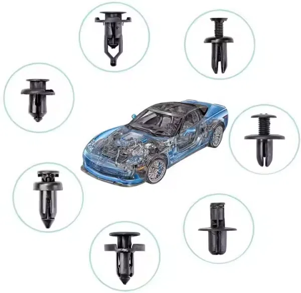 780Pcs Car Push Retainer Auto Bumper Fastener Push Trim Plastic Bumper Clips Pin Rivet Bumper Kit Car Clips