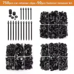 800Pcs Car Clips Bumper Plastic Rivets Automotive Push Pins Xmas Tree Clips Door Trim Panel Fender Clips Kit Retainer Faseners