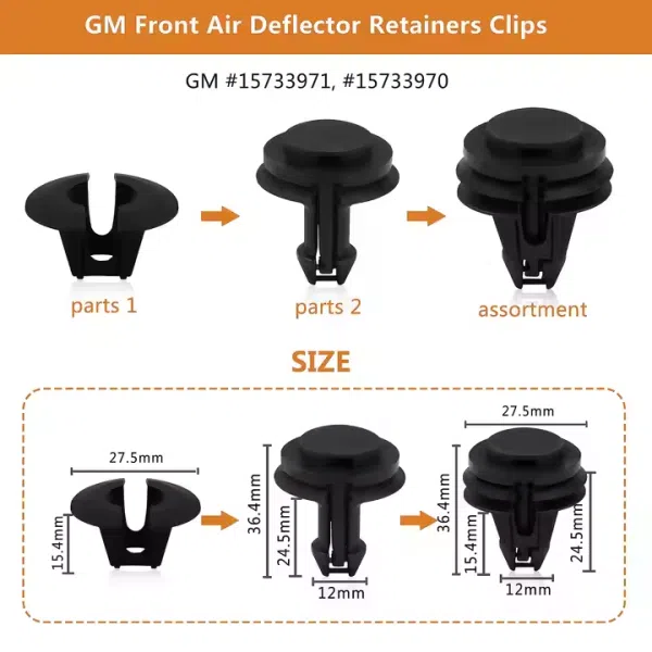 800Pcs Car Clips Bumper Plastic Rivets Automotive Push Pins Xmas Tree Clips Door Trim Panel Fender Clips Kit Retainer Faseners