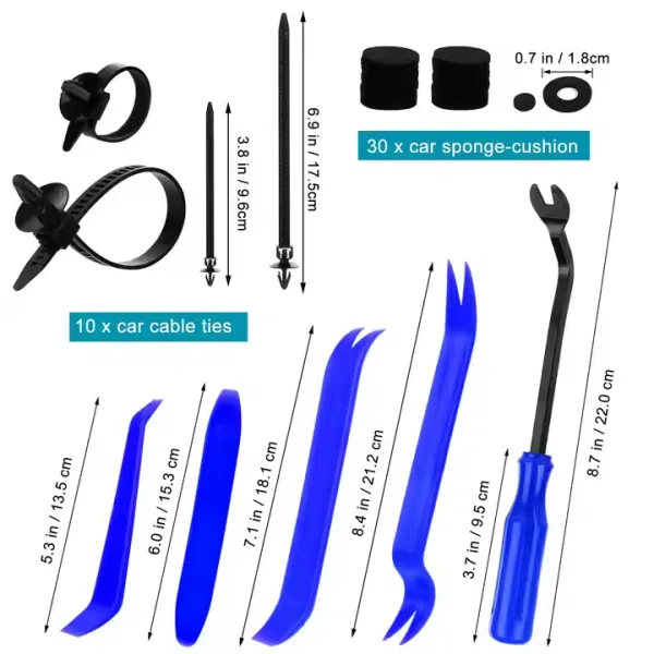835Pcs Car Push Retainer Clips Plastic Fasteners Kit Nylon Bumper Fender Clips Plastic Rivets with Removal Tool