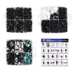 845Pcs Push Retainer Car Clips Auto Bumper Fastener Push Trim Clips Pin Rivet Bumper KitBumper Clips