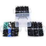 900Pcs Plastic Rivets and Auto Body Fasteners Assortment -24 Most Popular Sizes Nylon Bumper Clips