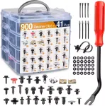 941Pcs Car Retainer Clips and Auto Body Fasteners Assortment-30 Most Popular Sizes Nylon Bumper Fender Rivets