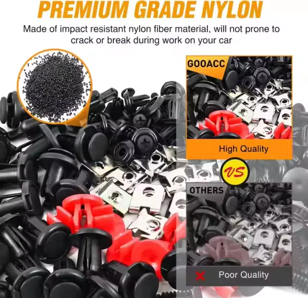 941Pcs Car Retainer Clips and Auto Body Fasteners Assortment-30 Most Popular Sizes Nylon Bumper Fender Rivets