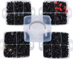 941Pcs Car Retainer Clips and Auto Body Fasteners Assortment-30 Most Popular Sizes Nylon Bumper Fender Rivets