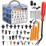 975Pcs Car Push Retainer Clips & Auto Fasteners Assortment 33  Sizes Bumper Fender Rivets with Cable Ties Remover
